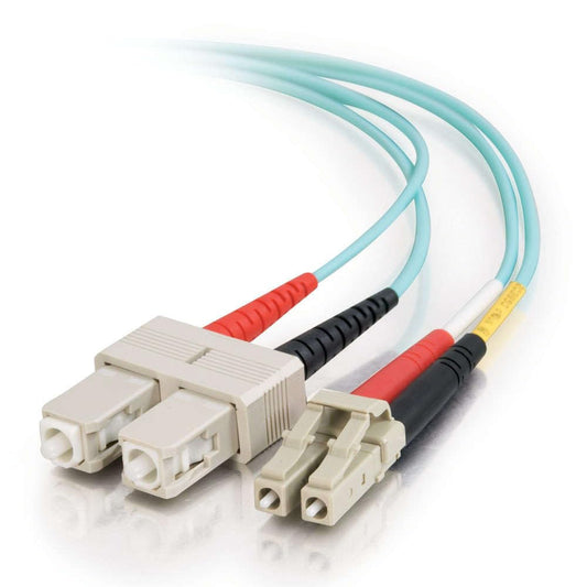 C2G/Cables to Go Patch Cable - Lc - Male - Sc - Male - 10 M - Fiber Optic - Aqua