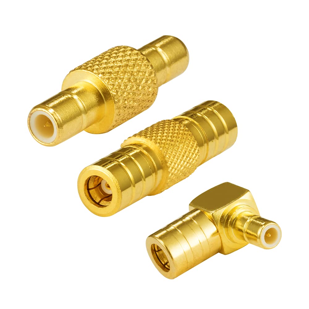 POBADY SMB Adapter Kit: 3 Types SMB Male/Female Adapter, Auto Radio Coaxial Car Radio for FM/AM Antenna