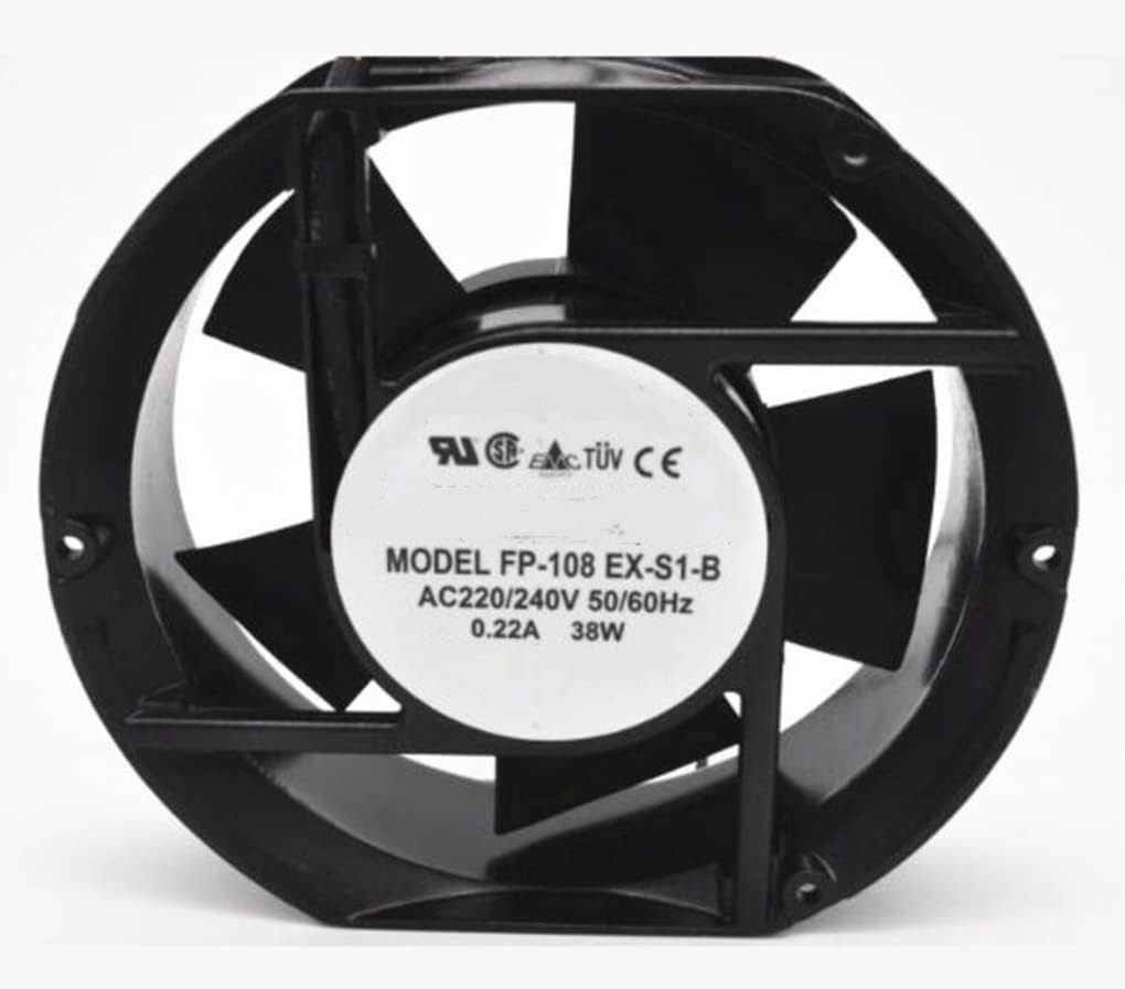FP-108 EX-S1-B AC 220/240V 0.22A 38W 172X150X51MM 2-Wire Cooling Fan