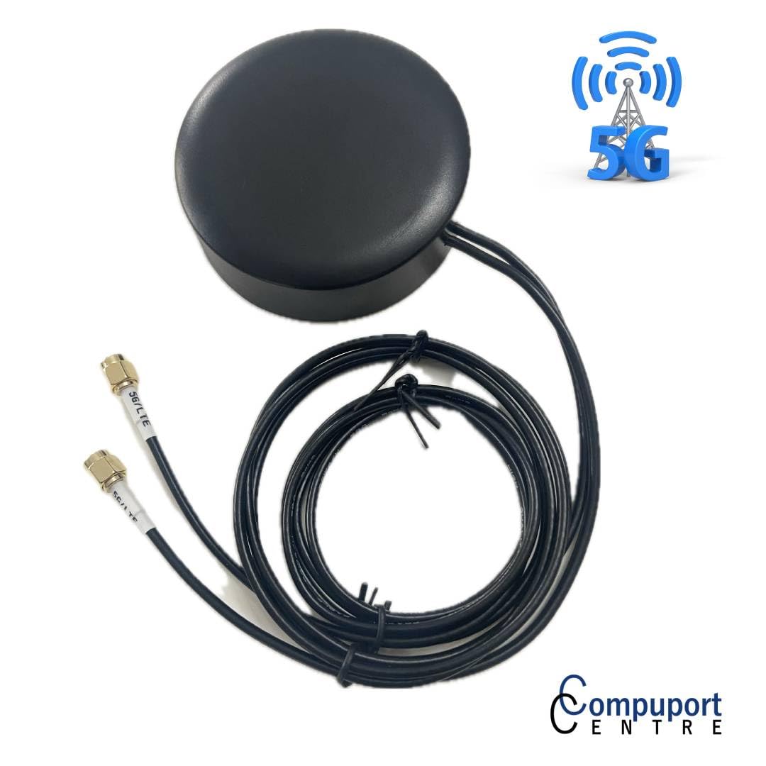 The CompuPort 5G Cellular Omni-Directional Magnetic/Adhesive Mount Puck Antenna is Designed for a Range of Cellular Applications, Including IoT