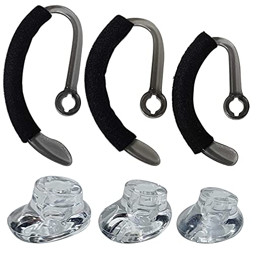 Miayaya Ear Tips, Ear Hook Loops, Foam Spare, Earpads Fit Kit Compatible Model for Plantronics WH500 CS540 W440 CS70 Savi W740 Headset Replacement Tip