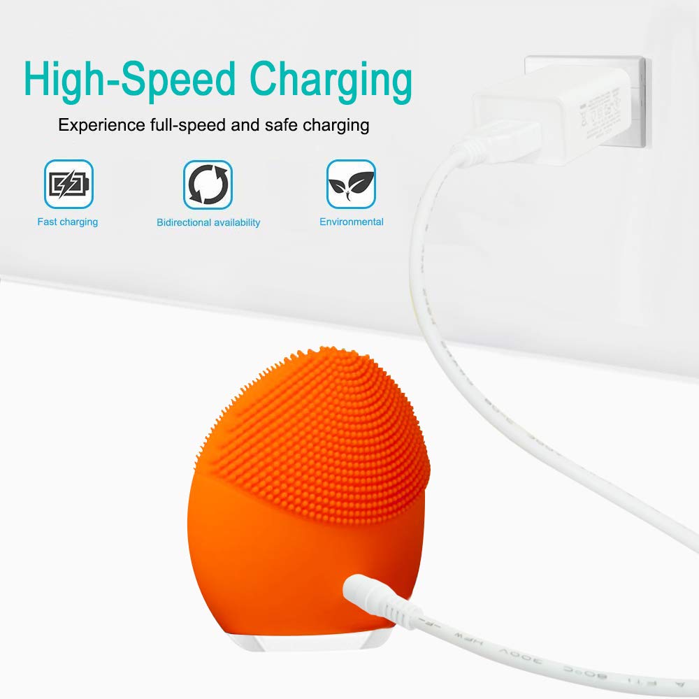 SCOVEE Charger for Foreo Luna Series Facial Cleanser,Replacement USB DC Charging Cable for Foreo Luna 2 3 4 Mini Bare ISSA Go Play Plus UFO Luxe