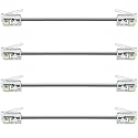 NECABLES 4Pack 3 Inch Short Telephone Cord Phone Cable Wall Phone Cord for Landline RJ11 6P4C Male to Male