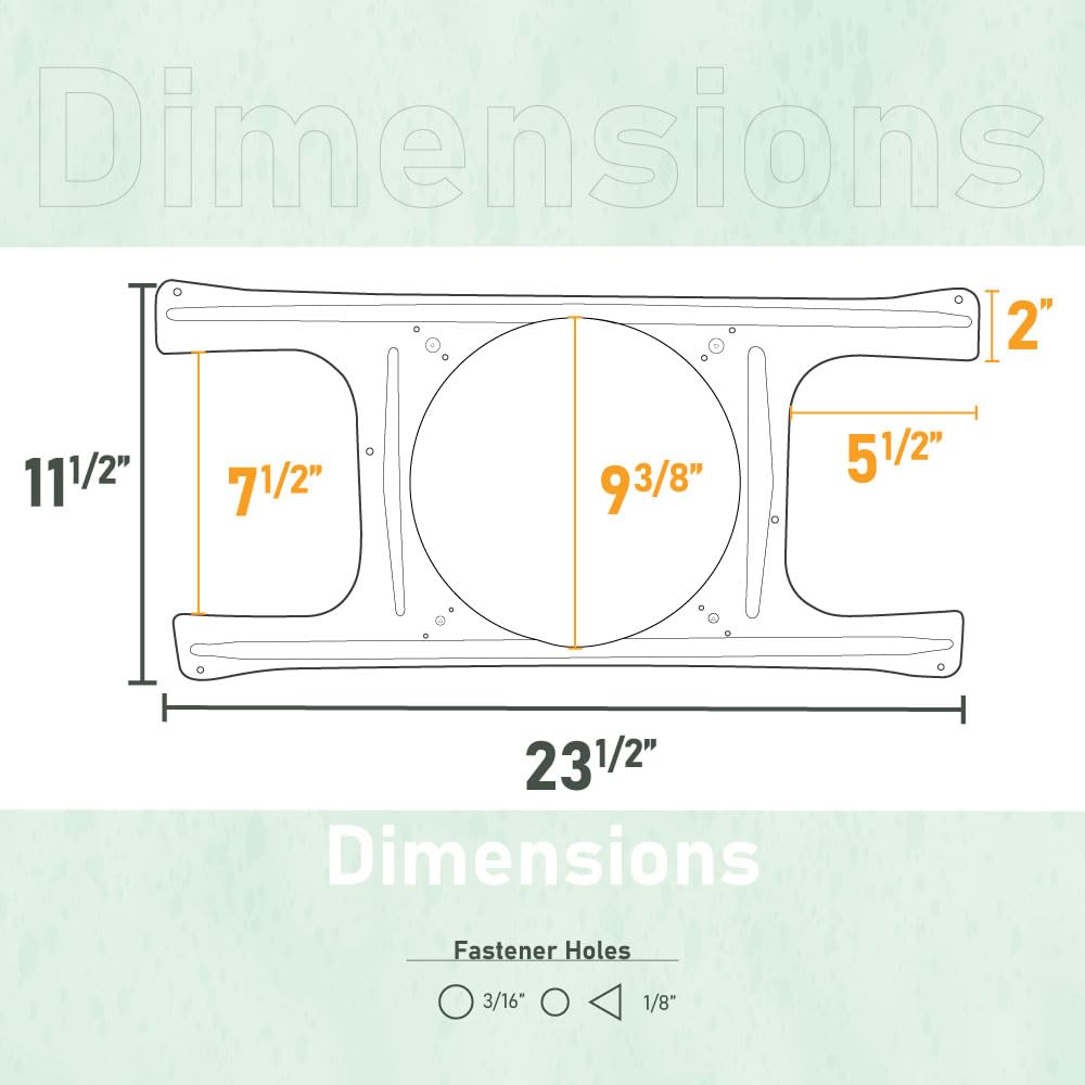Skywalker Drop Ceiling T-Bar Bridge for 8-Inch 70V Commercial Ceiling Speakers - Heavy Duty Mounting Plate for Tile Grid Installation