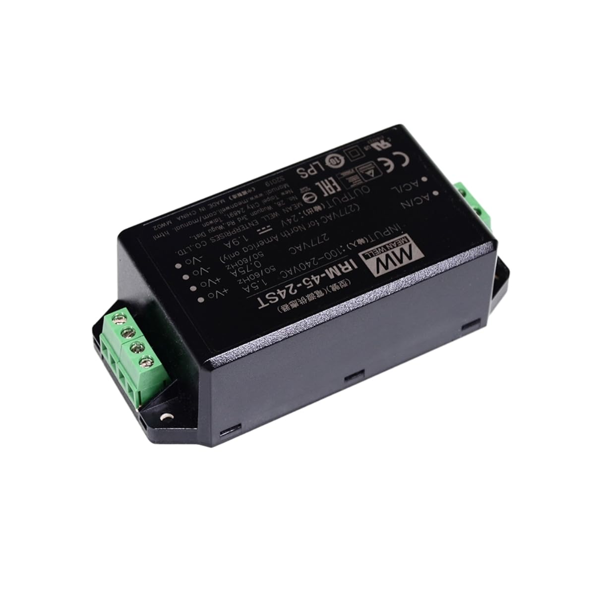 Mean Well IRM 45W 15V 1.9A Switching Power Supply? IRM-45-15ST Screw Terminal Type AC-DC