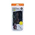 Self-Gripping Cable Ties - 8-in. (10-Pack) Black