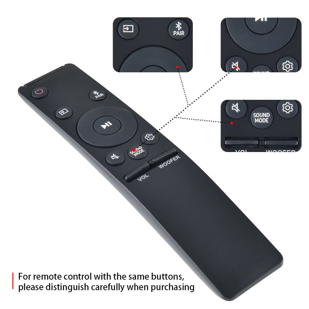 NTQinParts Replacement Soundbar Remote Control Controller for S?msung HW-B650 HW-B650/ZA 3.1ch Soundbar