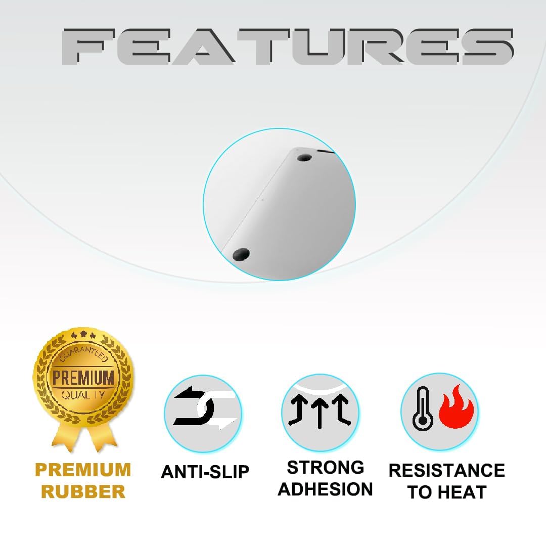 LeFix 12 x Rubber Silicone Feet Dot(Diameter:0.575inch/14.6mm) with Adhesive,Compatible with DELL,Asus,Lenovo,HP Laptop,Computer Case,Keyboard