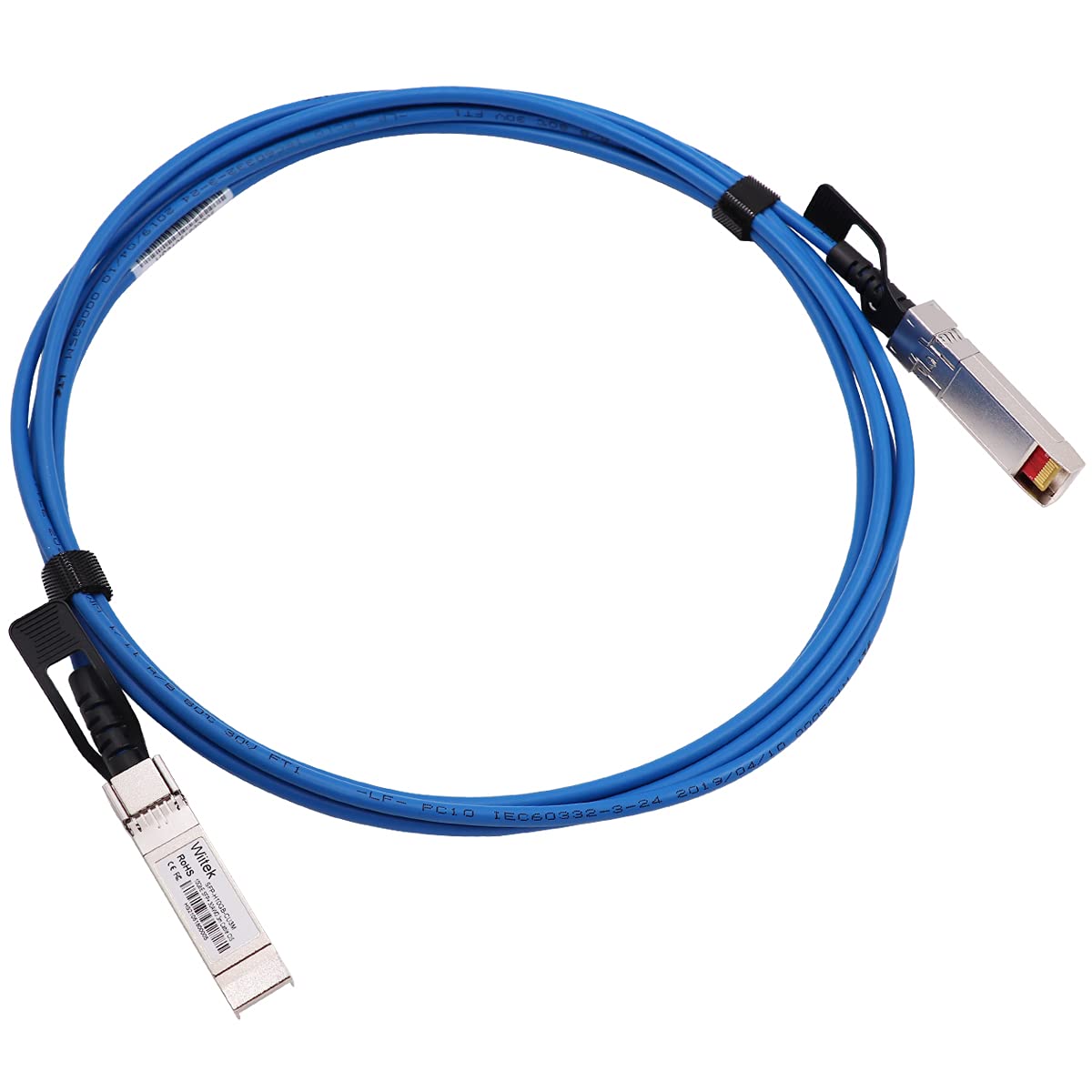 [Blue Colored] 3m 10G SFP+ DAC Twinax Cable, 10Gbase-CU SFP+ Passive Copper Cable, Compatible for Cisco SFP-H10GB-CU3M, Ubiquiti, Juniper, Mellanox