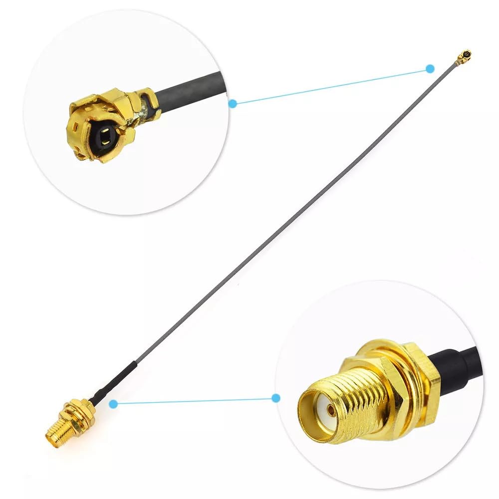 2 Sets 915MHz WiFi Antenna LoRa Indoor 3dBi Gain Omni with SMA Male Connector for Meshtastic LORA32 915MHz ESP32 LoRa OLED Board with 5.9in IPEX Cable