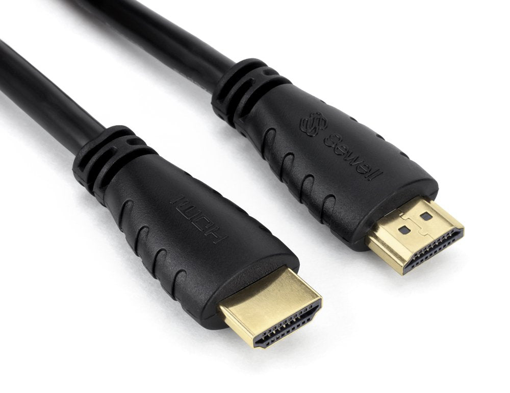 Silverback S4 HDMI Cable, 25 ft. 4K 60Hz 4:4:4, 1080p 120Hz, 18 Gbps, HDMI 2.0, HEC, ARC, 3D, Gold-Plated