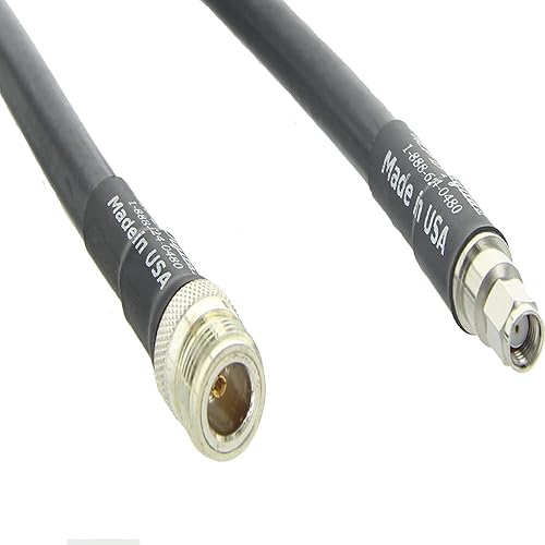 MPD Digital I LMR400 Times Microwave Coaxial Cable I N Female - RPSMA Male Connectors I Low Loss RF Coaxial Cable I CB, Ham Radio, Transmitters