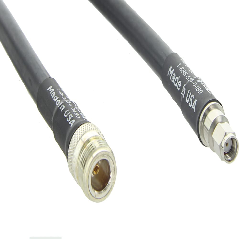 MPD Digital I LMR400 Times Microwave Coaxial Cable I N Female - RPSMA Male Connectors I Low Loss RF Coaxial Cable I CB, Ham Radio, Transmitters