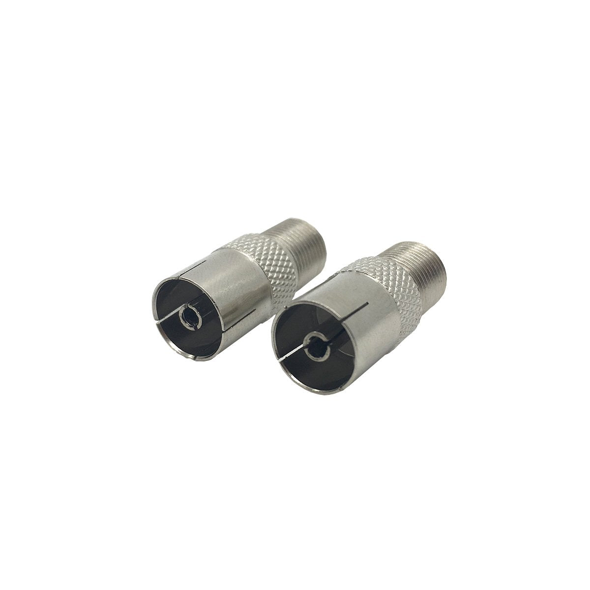 uxcell 2pcs Antenna CATV TV FM PAL Female to F Female Jack RF Coax Adapter