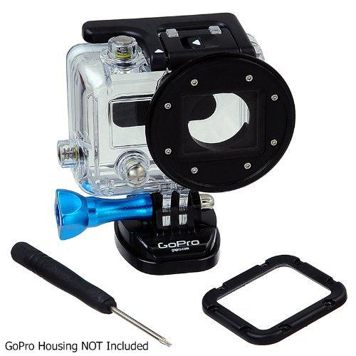 Fotodiox Pro WonderPana Go with 58mm Step-Up Ring Kit - GoTough Filter Adapter System for GoPro Hero3 Housing Case with Step Up Ring for 58mm Standard
