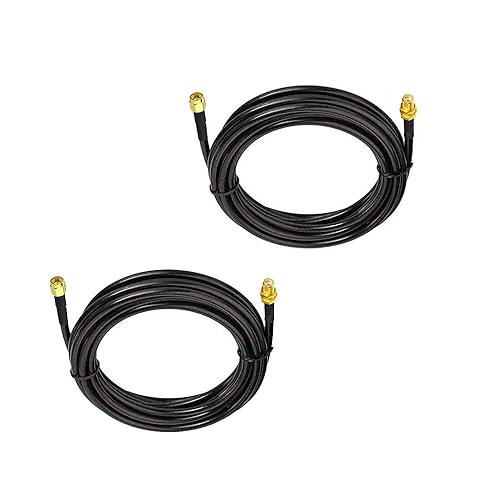 CORONIR10ft WiFi Antenna Extension Cable SMA Male to SMA Female RF Connector Adapter WiFi Antenna RG58 Extension Cable Two Way Radio WiFi Cable