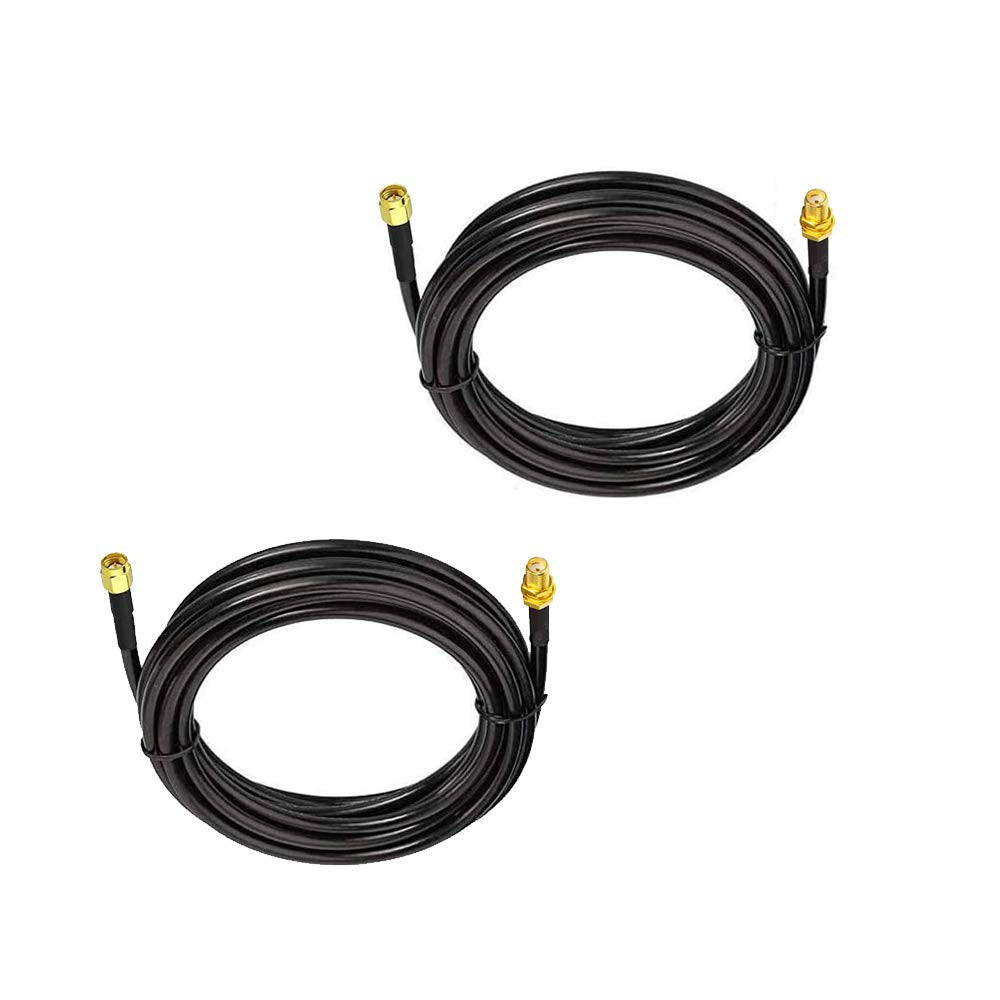 CORONIR10ft WiFi Antenna Extension Cable SMA Male to SMA Female RF Connector Adapter WiFi Antenna RG58 Extension Cable Two Way Radio WiFi Cable
