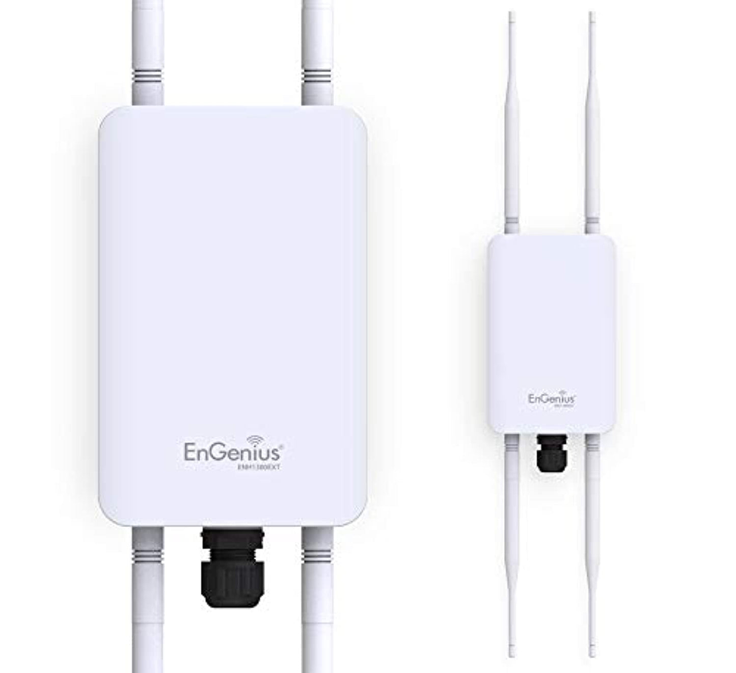 EnGenius ENH1350EXT Wi-Fi 5 AC1300 Outdoor Access Point - IP67 Weatherproof, Dual-Band Long Range Extender, MU-MIMO, PoE Injector & Mounting Kit