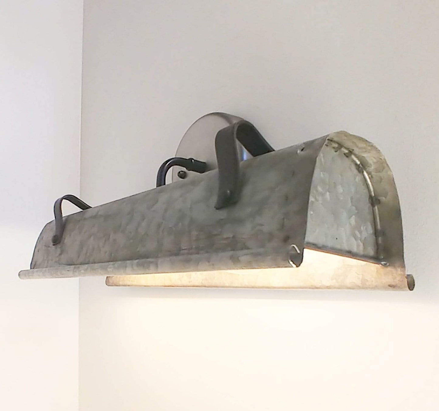 thelampgoods Galvanized Metal Wall Vanity Light - Farmhouse Bathroom Light Fixtures Sconce Industrial Rustic Pendant Chandelier Flush Mount Man Cave