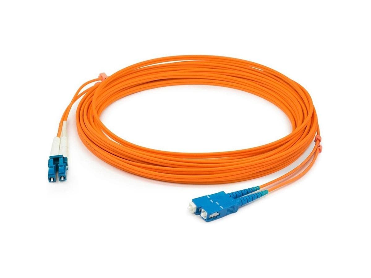 AddOn This is A 1M Lc (M) to Sc (M) Orange Duplex Riser-Rated Fiber Patch Cable. Om2 C