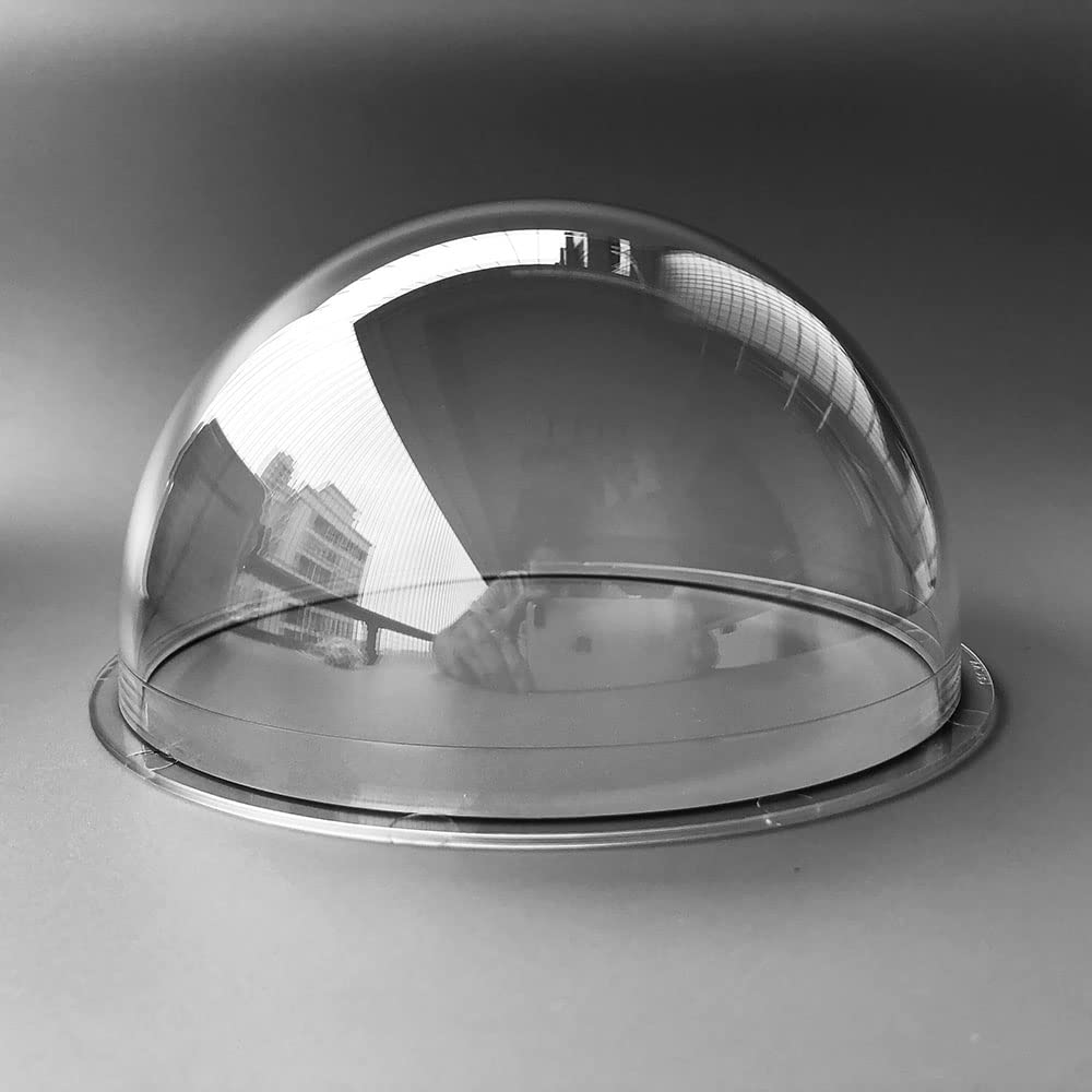 6-Inch Indoor & Outdoor Surveillance Camera Lens Protective Acrylic Dome Cover - Transparent, Dimensions 162x85.5mm