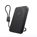 EF ECOFLOW Rapid Mag Power Bank, Qi2.2 25W MagSafe-Compatible Portable Charger, 10,000mAh Magnetic Power Charger with Built-in USB-C Cable