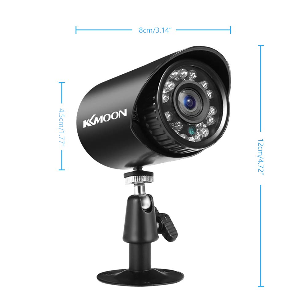 REWIS 2MP Analog Security Camera Full High Definition 1080P 4-in-1 (TVI/AHD/CVI/CVBS) Surveillance Camera Outdoor Weatherproof with Infrared Night