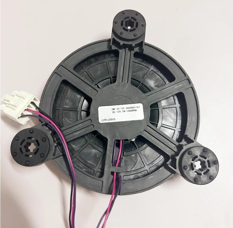 ZWF-33-125 DA000031301 12V 2W 1300RPM 3-Wire Cooling Fan