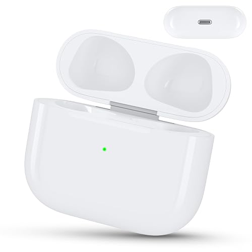 Wireless Charging Case for AirPods 3rd Generation | Replacement Charger Case with Bluetooth Pairing Sync Button, 660mAh Fast Charging, L-Port