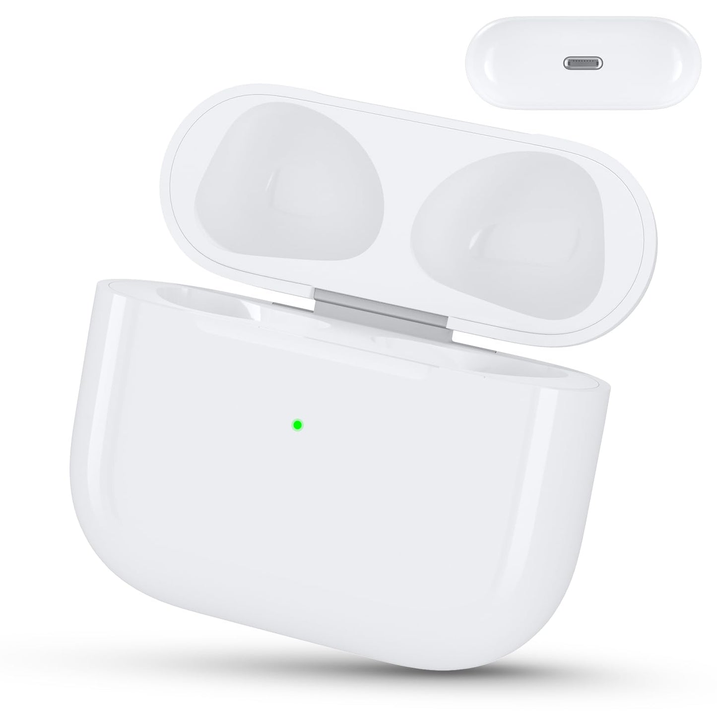 Wireless Charging Case for AirPods 3rd Generation | Replacement Charger Case with Bluetooth Pairing Sync Button, 660mAh Fast Charging, L-Port