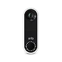Arlo Essential Wired Video Doorbell - HD Video, 180 degrees View, Night Vision, 2 Way Audio, Direct to Wi-Fi No Hub Needed, Wired, White (Renewed)