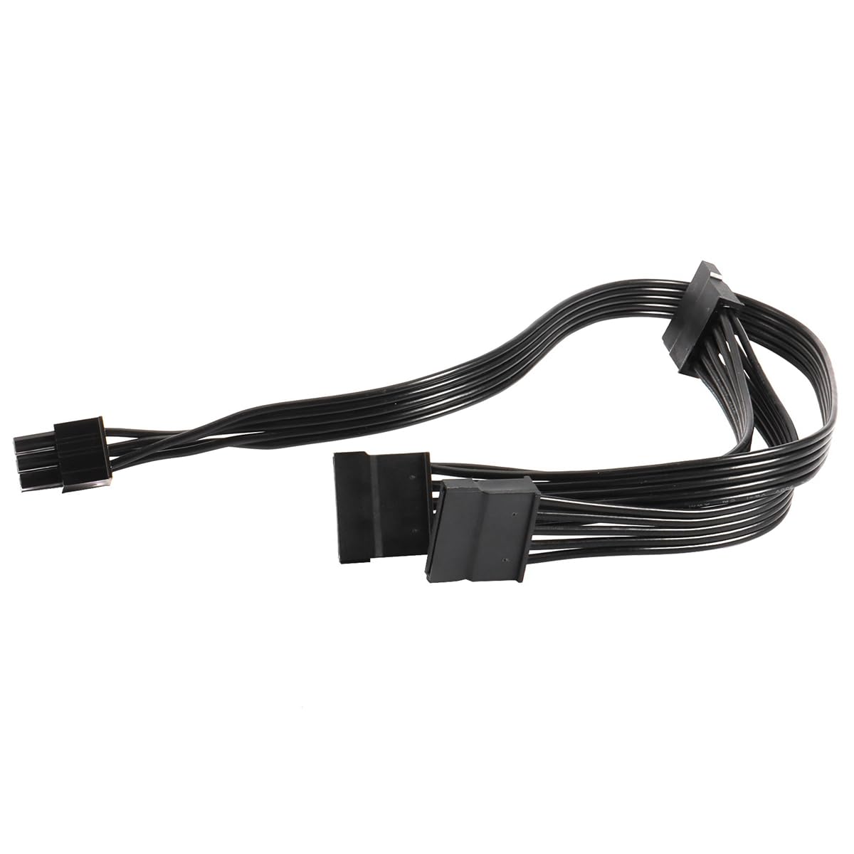 lilila-ree 6 Pin Male to 3X 15 Pin SATA Female Hard Drive Power Adapter Cable for Seasonic Antec Modular Power Supply 20-in