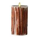 Raz Imports 3.5"X7" Moving Flame Cinnamon Stick Candle - Flameless Lighting Accent and Decorative Battery Operated Flickering Light Source with Timer
