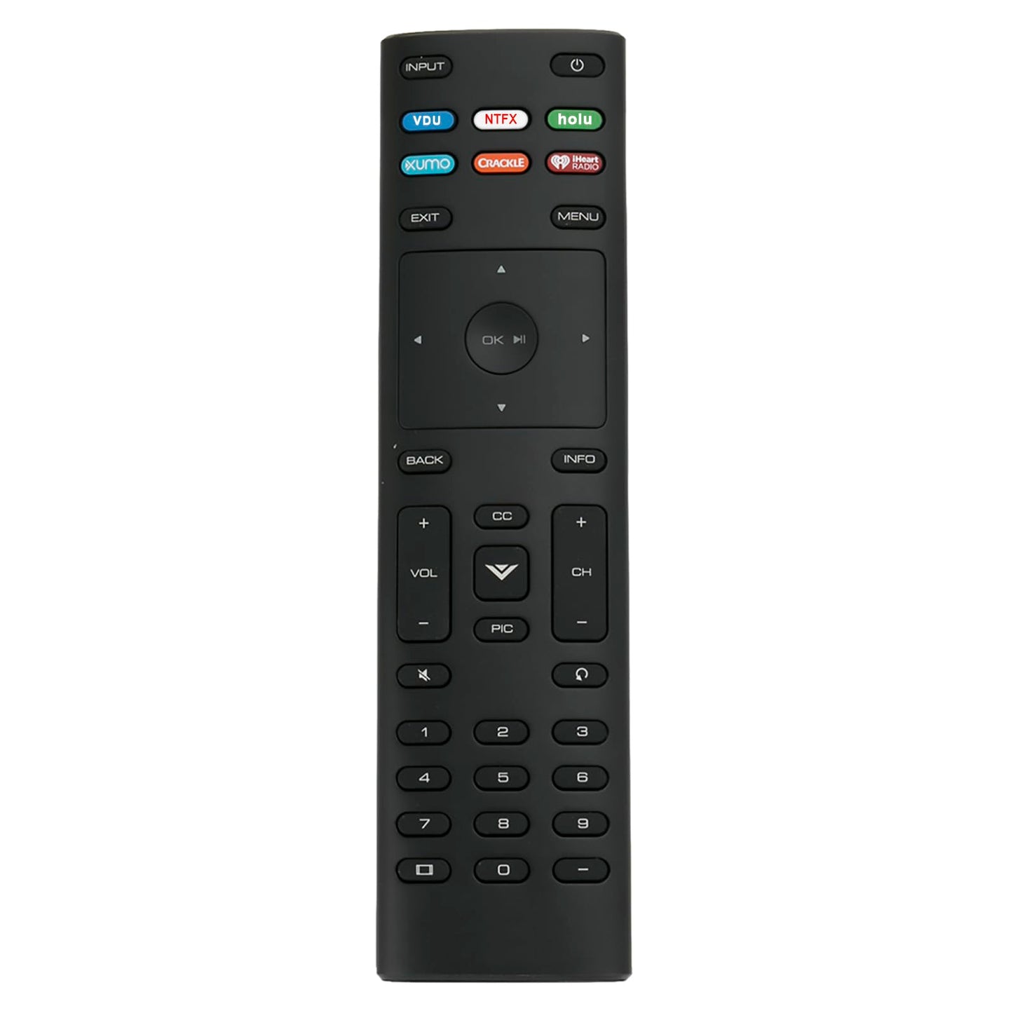 XRT136 Universal TV Remote Control for Vizio Smart TV D24f-F1 D32f-F1 D43f-F1 D50f-F1 P75-E1 E43-E2 E50-E1 E50x-E1 E55-E1 E55-E2 E60-E3 E65-E0 E65-E1