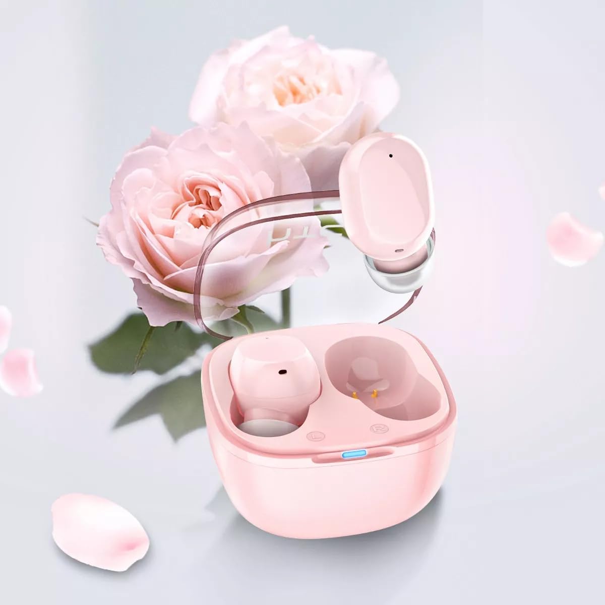 HTC True Wireless Earbuds 6 Bluetooth 5.3 in Ear Stereo Headphones Touch Control with Built-in Microphone, Wireless Noise Cancelling Earbuds 22H