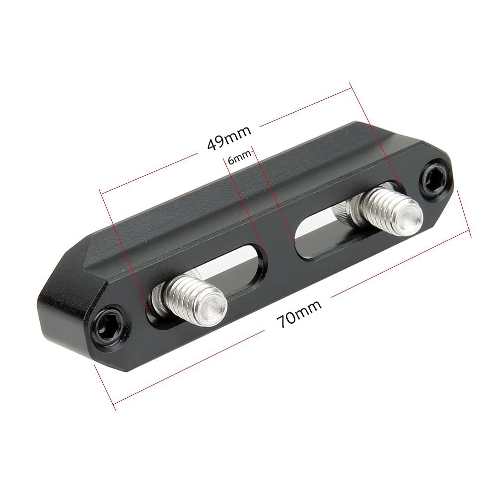 NICEYRIG Quick Release NATO Rail Safety Rail 70cm Long with 1/4'' Mount Slot for Plate/Handle/Cage - 088