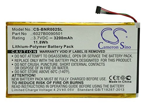 Cameron Sino Battery for Barnes & Noble BNRB200, BNRV200, BNRV200A, BNTV250, BNTV250A, DR-NK02, Nook 7", Nook Color, Nook Tablet
