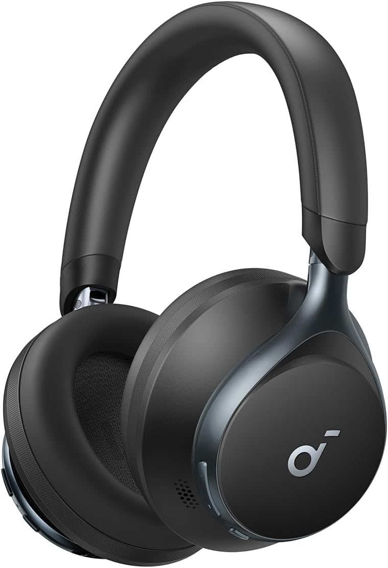 Soundcore Anker Space One ANC Over-Ear Headphones, Black, Renewed