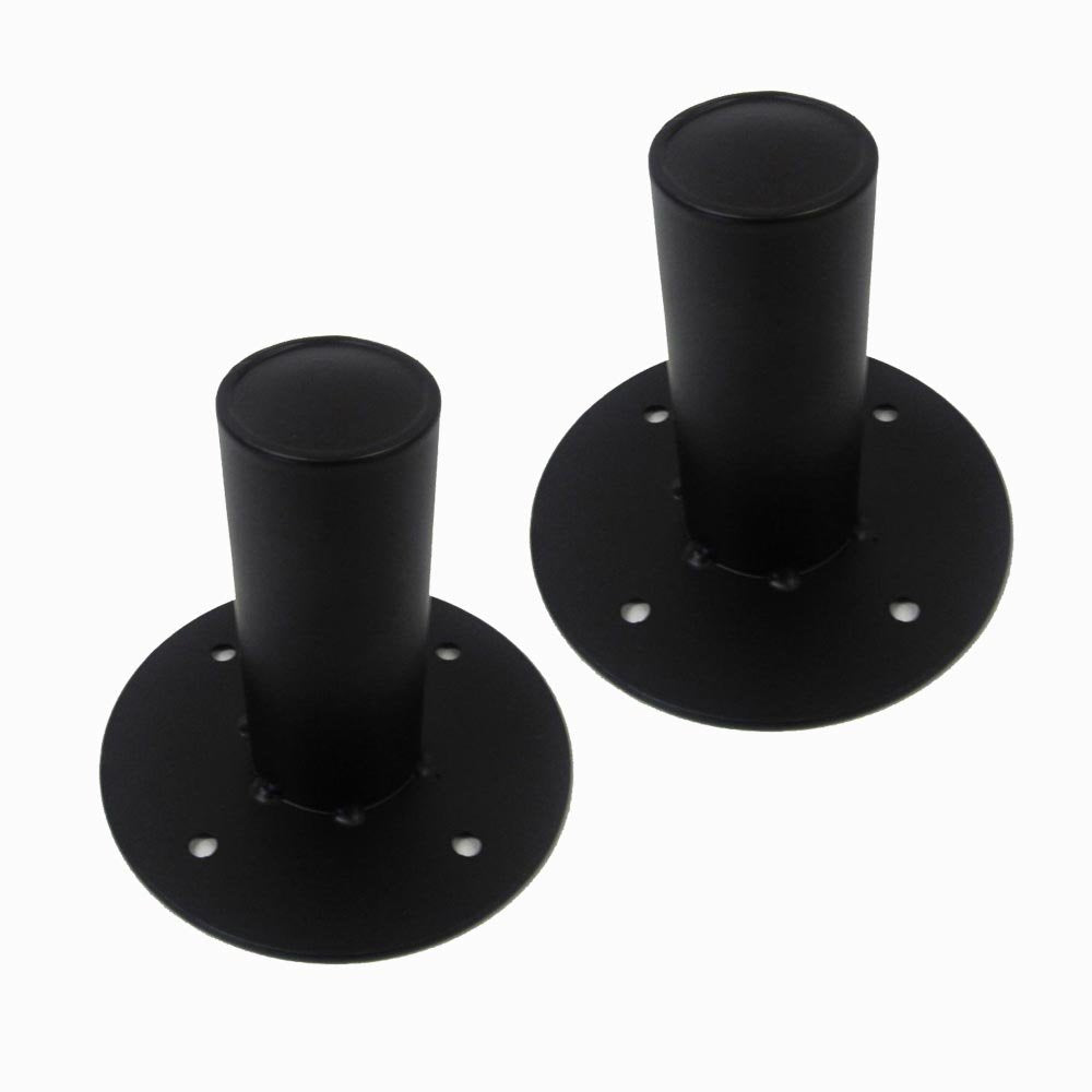 Seismic Audio - Pair of Metal PA/DJ Tripod Speaker Stand Mounts New Adapters - Top Hat Style