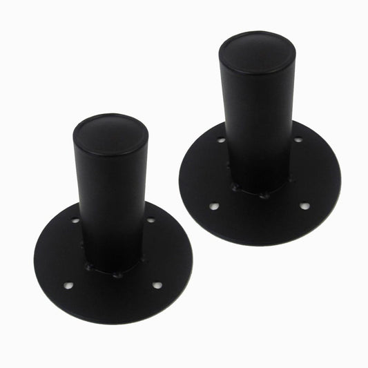 Seismic Audio - Pair of Metal PA/DJ Tripod Speaker Stand Mounts New Adapters - Top Hat Style