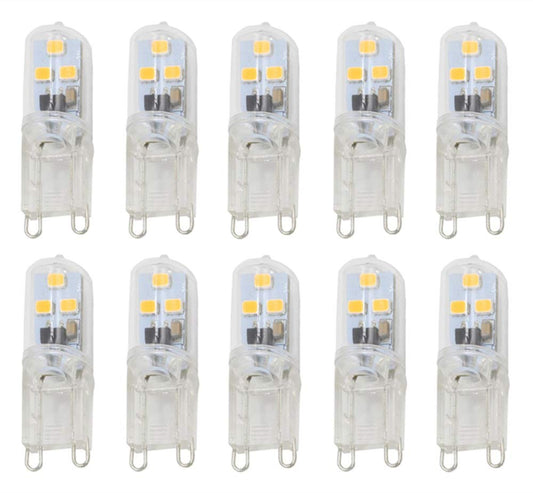 K JINGKELAI G9 LED Light Bulb Dimmable 1W(10W Halogen Equivalent) Warm White 3000K LED Corn Lights for Home Lighting Chandelier Wall Sconces,6LED