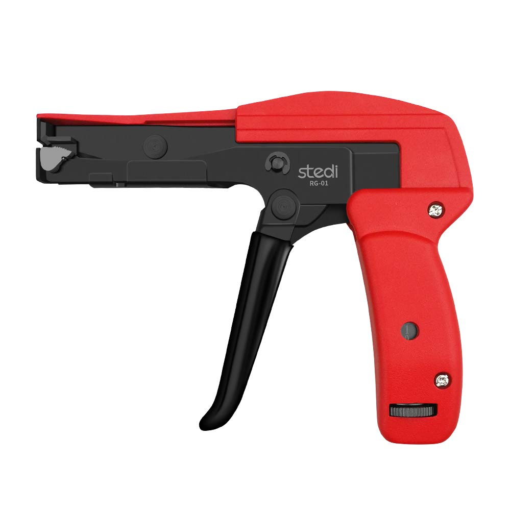 stedi Cable Tie Gun, Ergonomic Hand Operated Zip Tie Gun [Premium], Sharp and Wear Resistant, Cable Wire Fastening and Cut-Off Tie Tool, Special