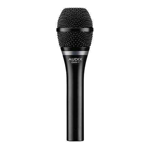AUDIX OMX-T Dynamic Hypercardioid Vocal Microphone - Black - Wide Frequency Range, Perfect for Loud Stage Environments