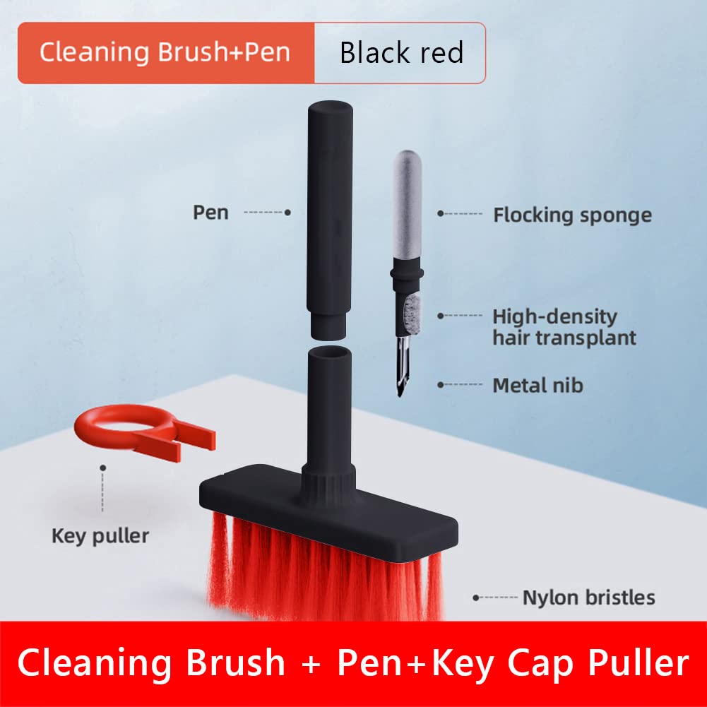 5 in 1 Keyboard Cleaning Brush Kit Soft Brush, Multi-Function Computer Cleaning Tools Kit, Keyboard Cleaner Dust Remover Key Puller, for Bluetooth