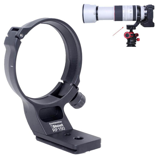 iShoot Metal Lens Collar Tripod Mount Ring Compatible with Canon RF 100-500mm f/4.5-7.1L is USM, Lens Support Holder Bracket Bottom is Arca-Swiss Fit