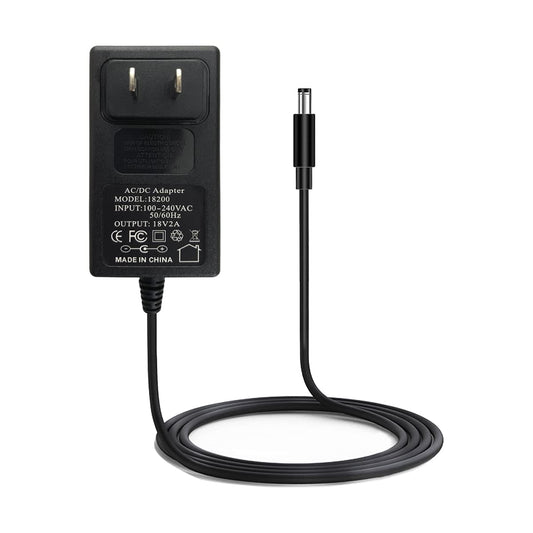 18V 2A 36W AC/DC Power Supply Adapter, Wall, Center Positive DC Plug 5.5x2.1mm 5.5mmx2.5mm Compatible for 18 Volt 1A 1.1A 1.2A 1.3A 1.4A 1.5A 1.6A…