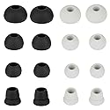 Ear Bud Replacement Pieces Silicone Earbuds Buds Set Compatible with Monster Beats Dr. Dre Powerbeats 3 Wireless Stereo Earphones,8 Pairs Black…