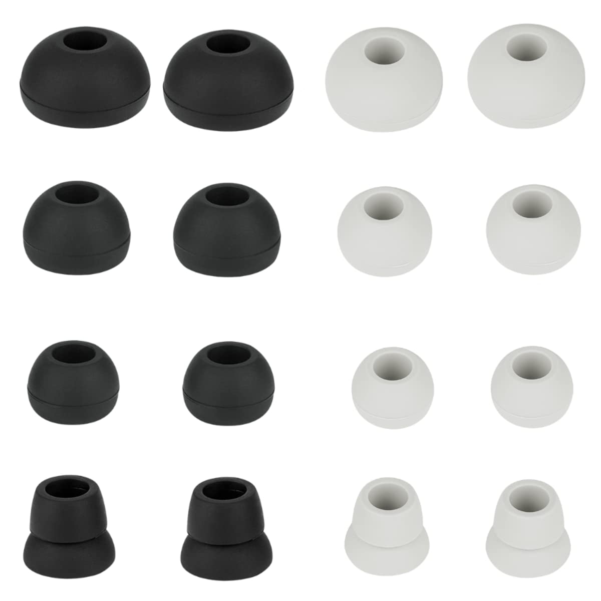 Ear Bud Replacement Pieces Silicone Earbuds Buds Set Compatible with Monster Beats Dr. Dre Powerbeats 3 Wireless Stereo Earphones,8 Pairs Black…