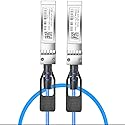 CHUANGSUTON Blue 10GBase-CU SFP+ Passive Direct Attach Copper Twinax Cable for Intel 10Gb Gigabit Ethernet 10Gb/s SFP+ to SFP+ DAC Cables 0.3M(1ft)