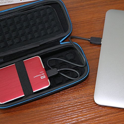 Baval Hard Carrying Case Replacement for Western Digital Seagate Expansion Toshiba Canvio My Passport Elements Portable Hard Drive Game Drive 1TB 2TB